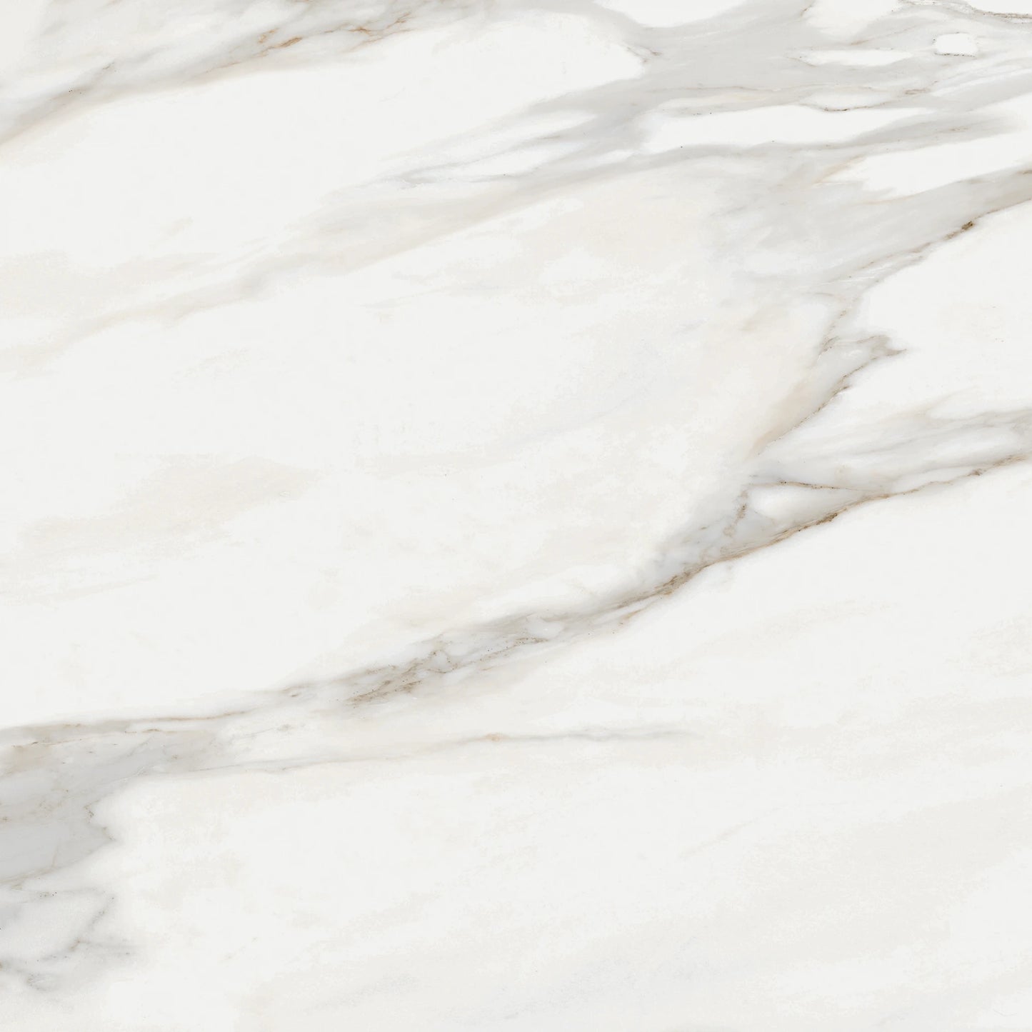 Matte marble-effect porcelain tile with elegant warm veining, white marble calacatta oro