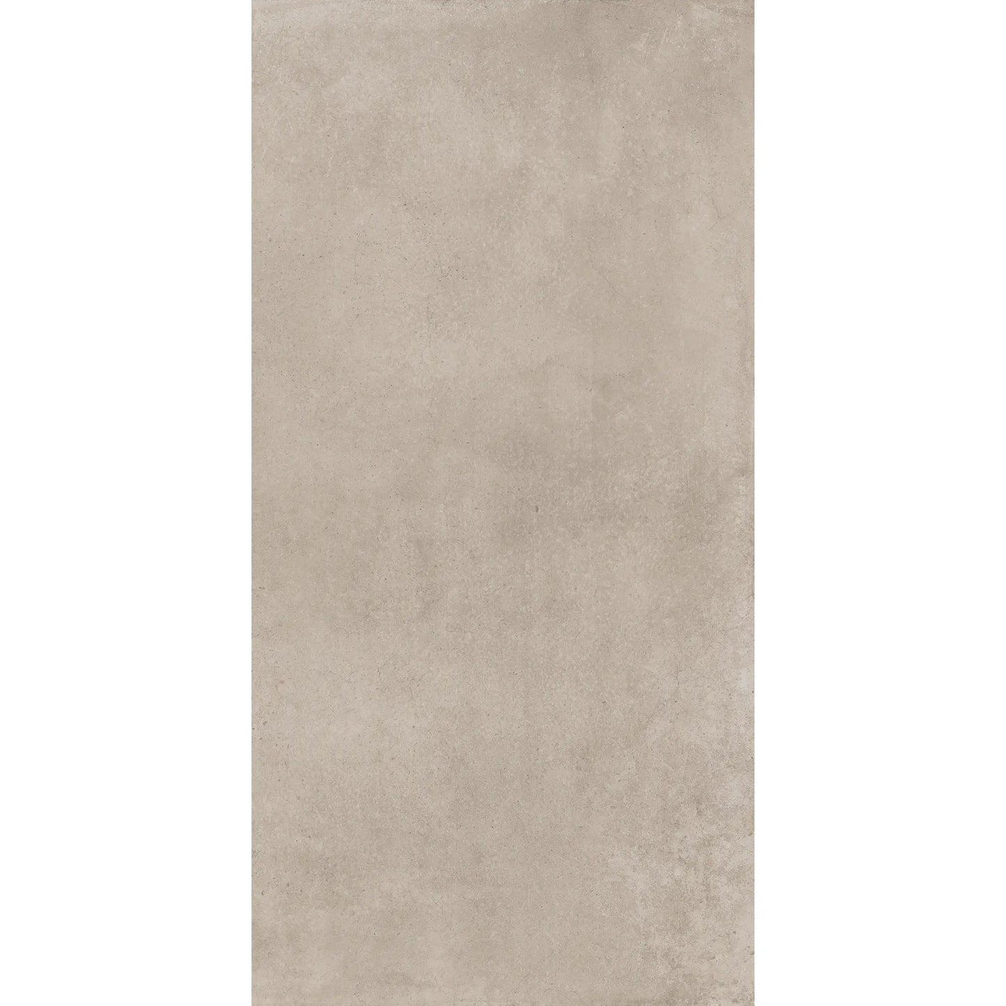 Beige concrete-effect rectangular porcelain tile 1.
