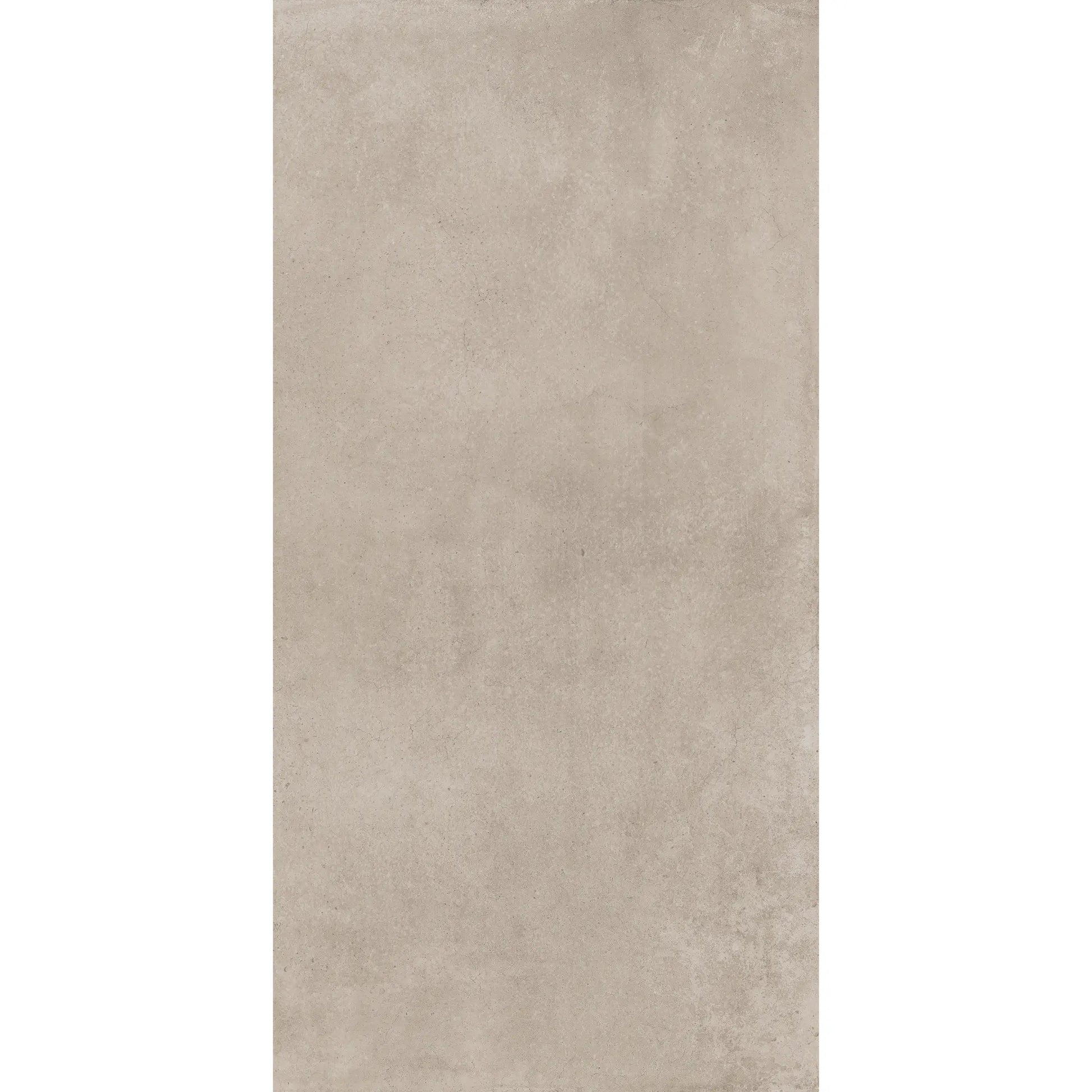 Beige concrete-effect rectangular porcelain tile 1.