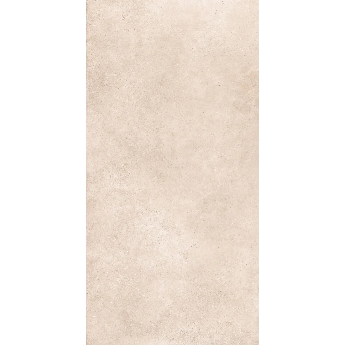 Beige concrete-effect porcelain rectangular tile, Continental Sand 1.