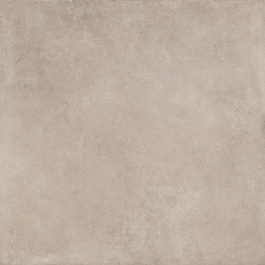 Beige concrete-effect porcelain tile 1.