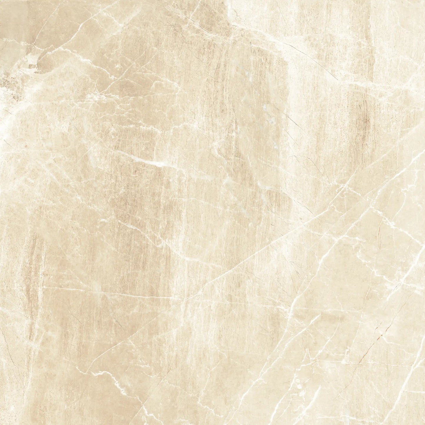 Beige marble effect porcelain tile with matte finish, Athena Almond