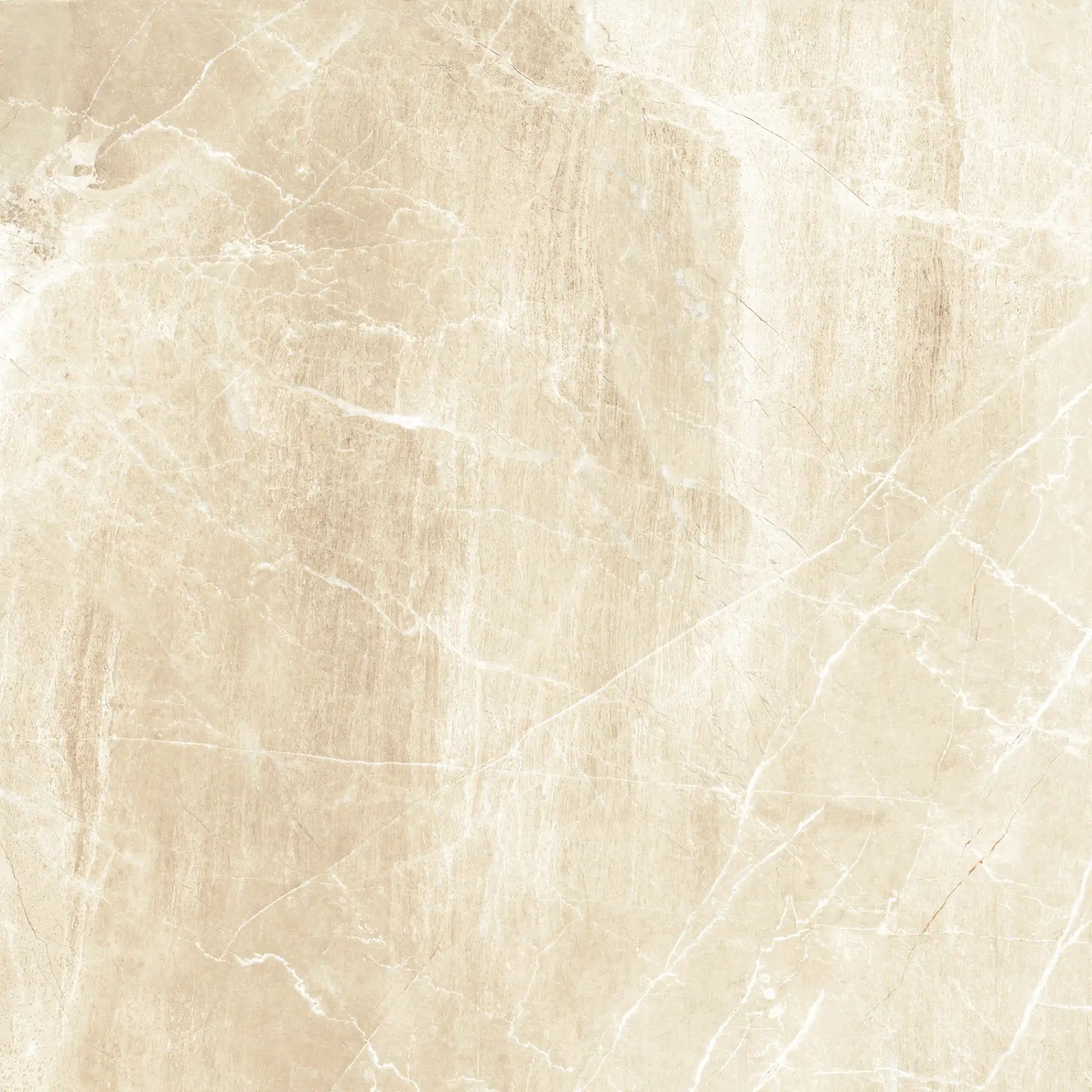 Beige marble effect porcelain tile with matte finish, Athena Almond
