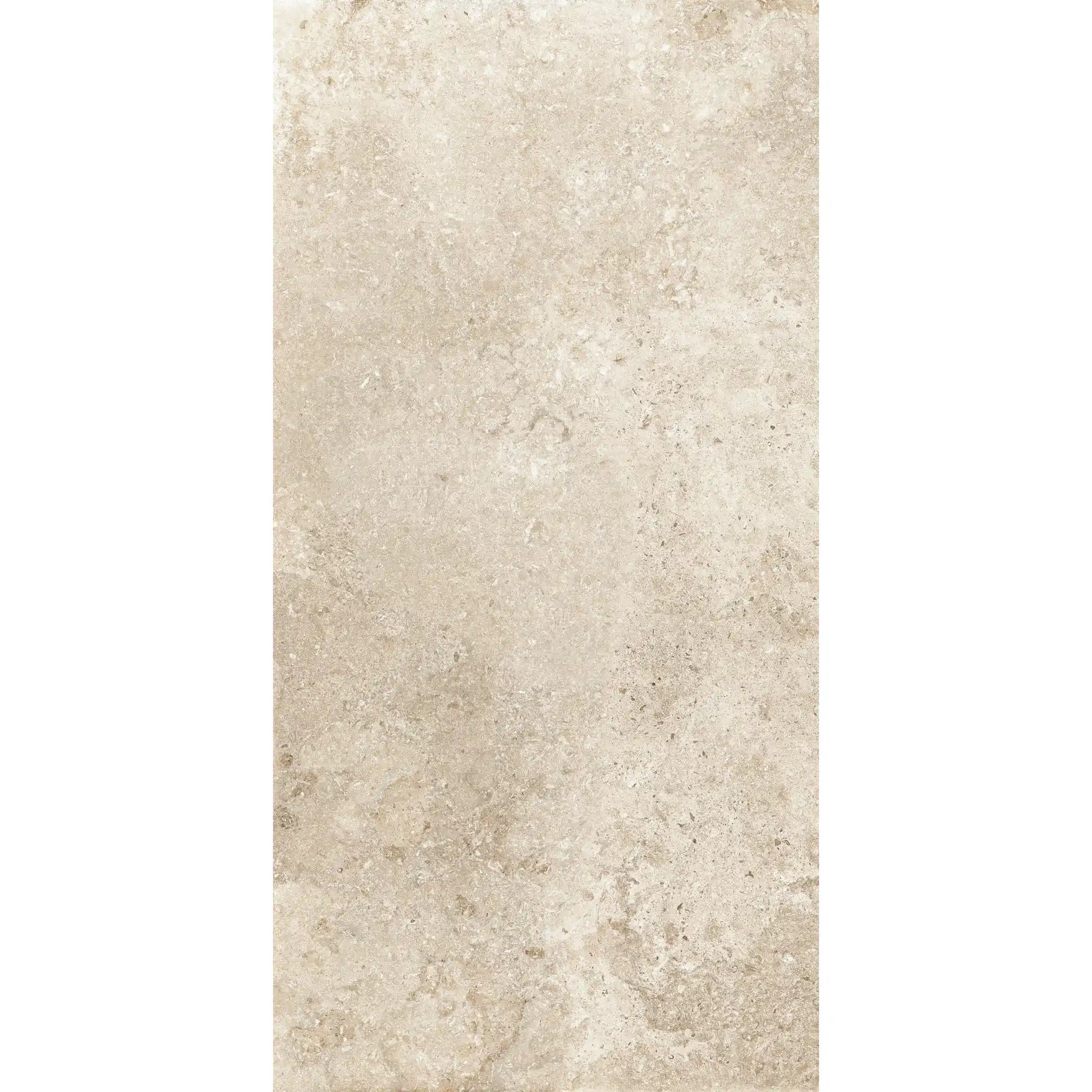 Beige stone effect porcelain tile in rectangular format – Colosseo Panna