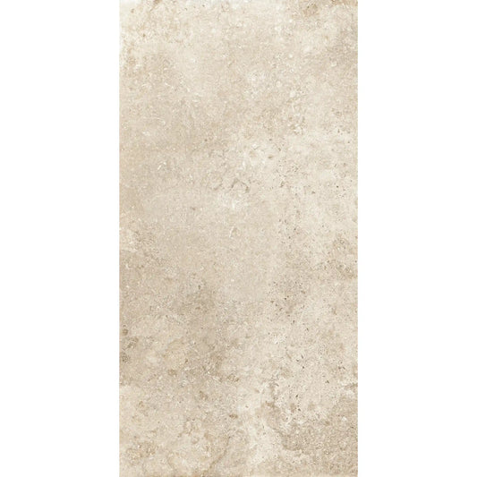 Beige stone effect porcelain tile in rectangular format – Colosseo Panna