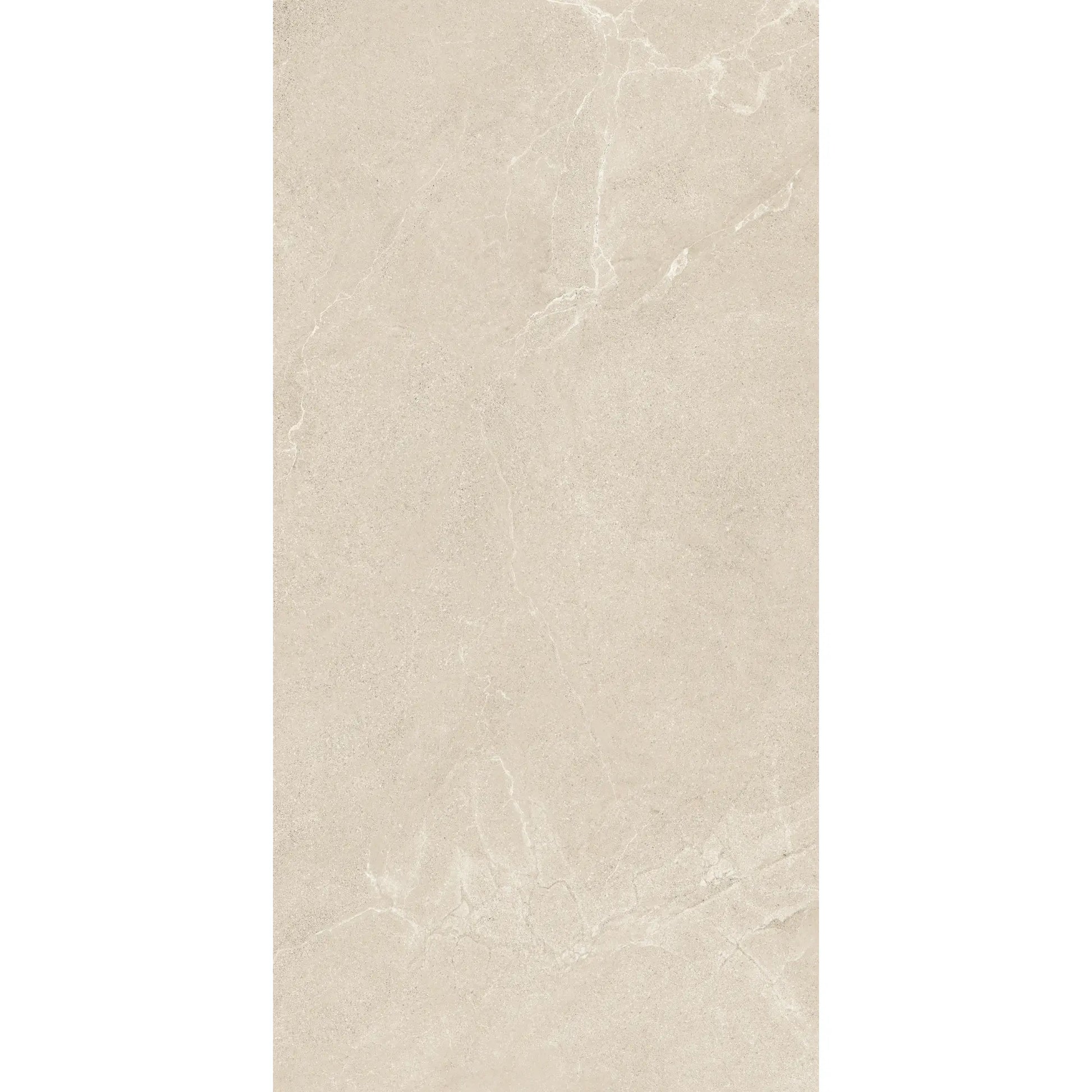 Beige stone effect rectangular porcelain tile, Cortina Stone Sabbia