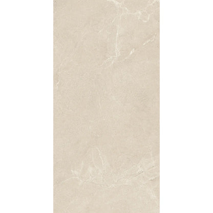 Beige stone effect rectangular porcelain tile, Cortina Stone Sabbia
