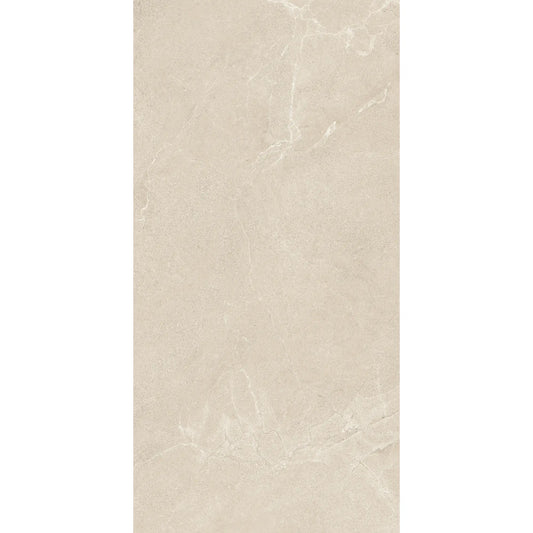 Beige stone effect rectangular porcelain tile, Cortina Stone Sabbia