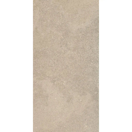 Beige stone effect porcelain tile in rectangular format, eterea naturale