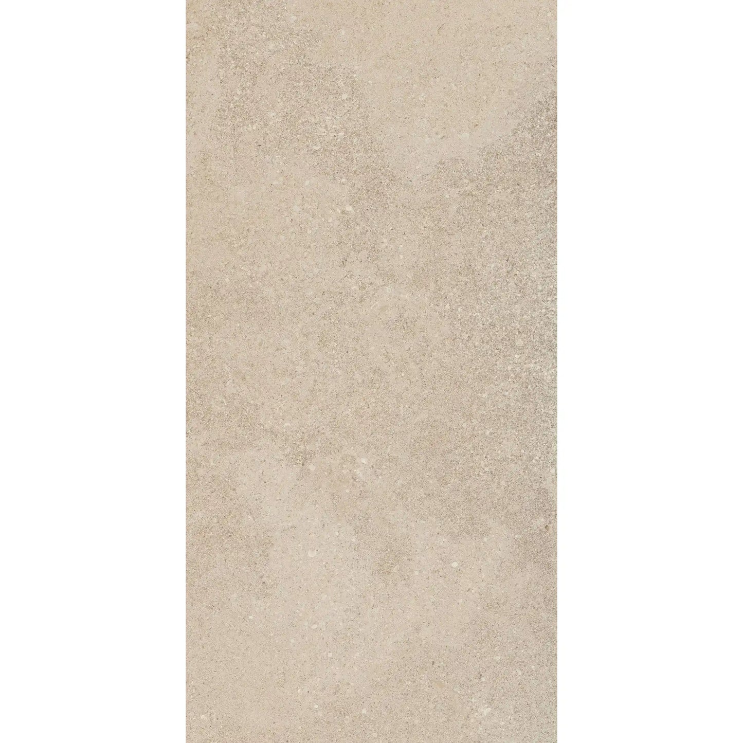Beige stone-effect porcelain tile in rectangular format, eterea sabbia