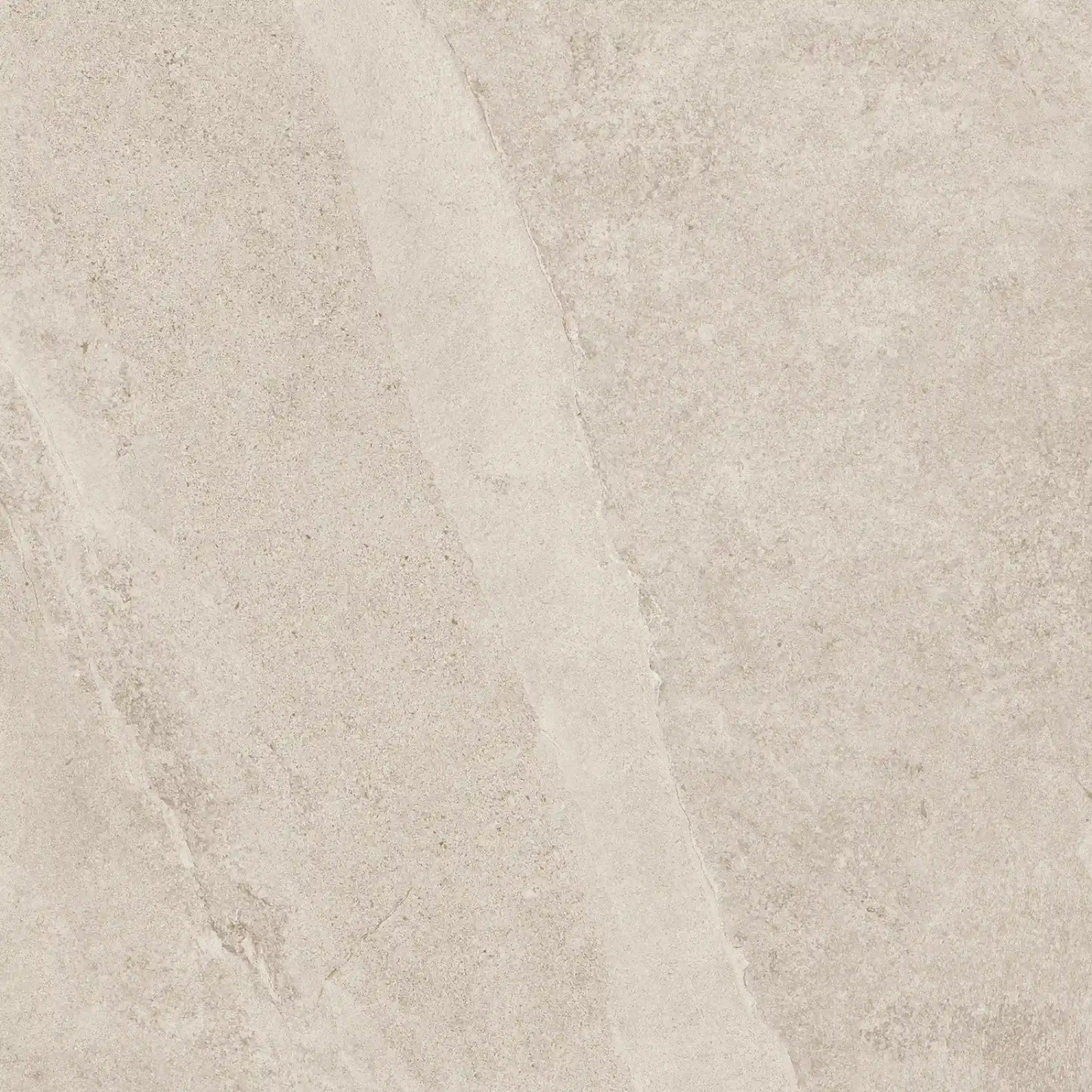 Beige stone effect porcelain tile with natural veining – Slash Almond