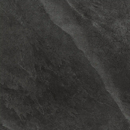 Black stone effect porcelain tile – Slash Anthracite