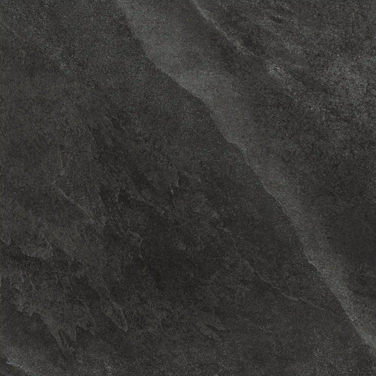Black stone effect porcelain tile – Slash Anthracite