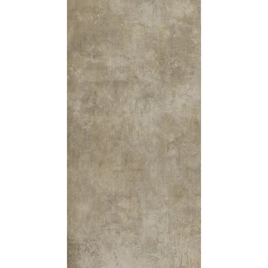 Brown concrete effect rectangular porcelain floor tile, My S'Tile My Camel