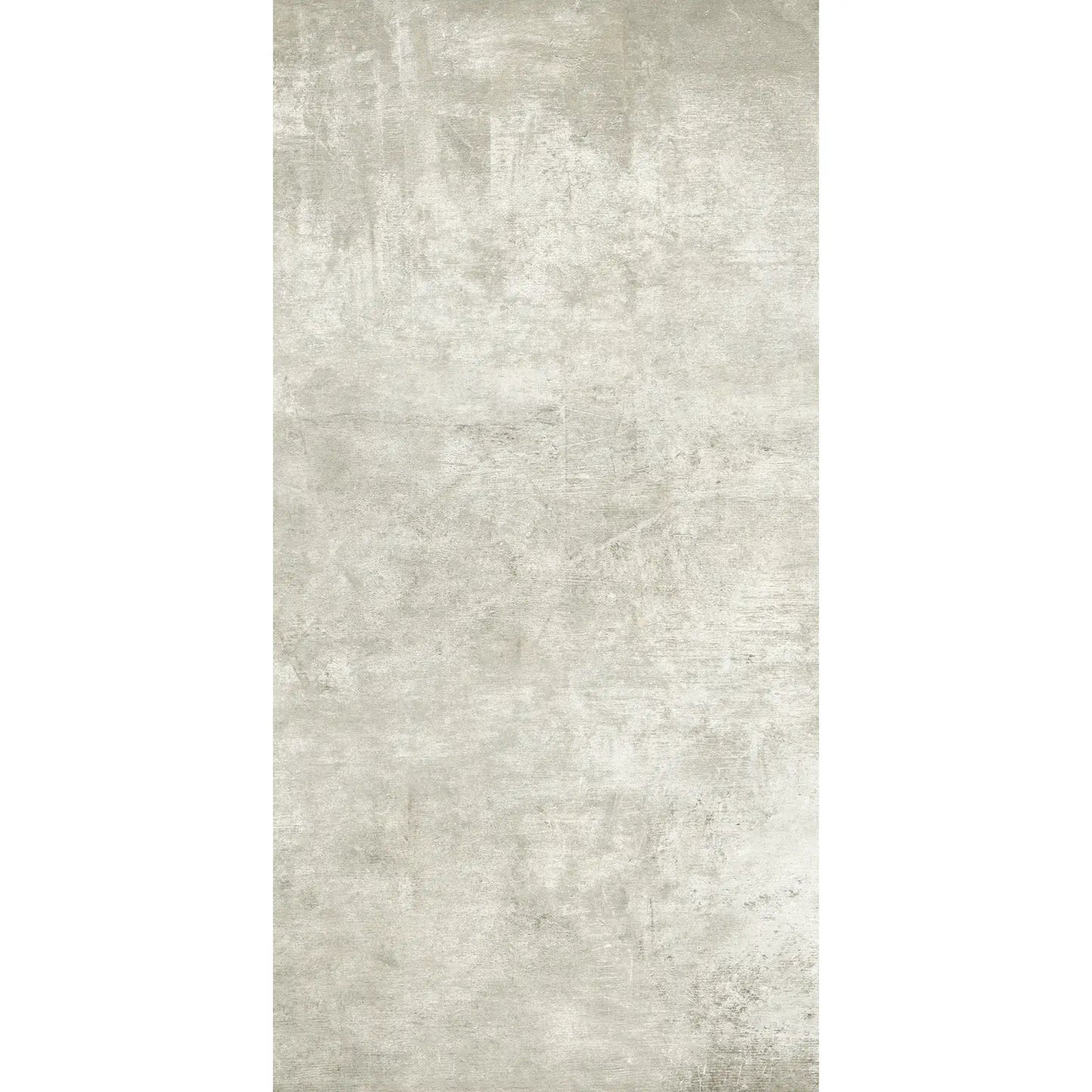 White concrete-effect porcelain tile in rectangular format – my s’tile my white