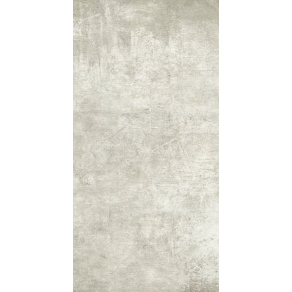 White concrete-effect porcelain tile in rectangular format – my s’tile my white