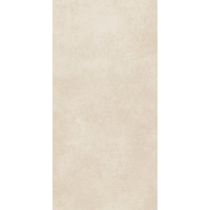 Concrete-effect cream rectangular porcelain tile – magnum cream