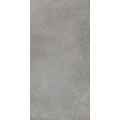 Dark grey concrete-effect porcelain tile surface, continental dark grey 1.
