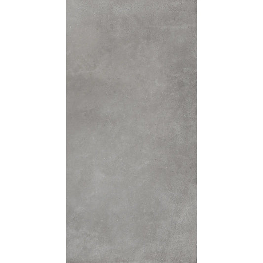 Dark grey concrete-effect porcelain tile surface, continental dark grey 1.