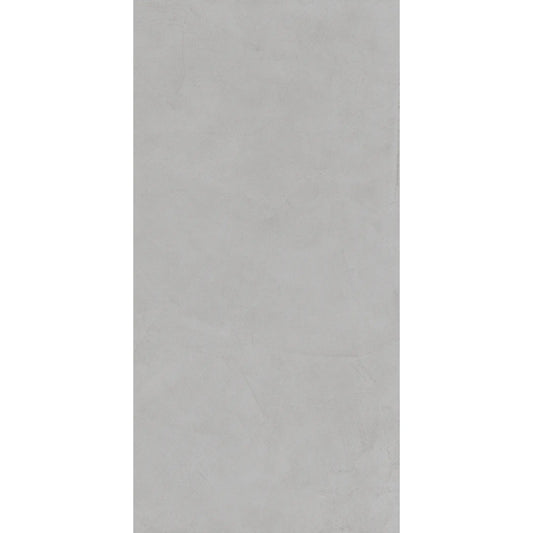 Grey concrete-effect porcelain tile, rectangular format – Le Resine Grigio 1.