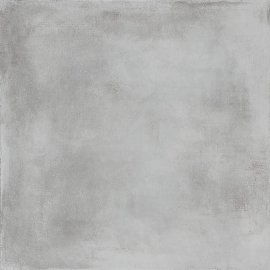 Square grey concrete effect porcelain tile Caementum Griseo