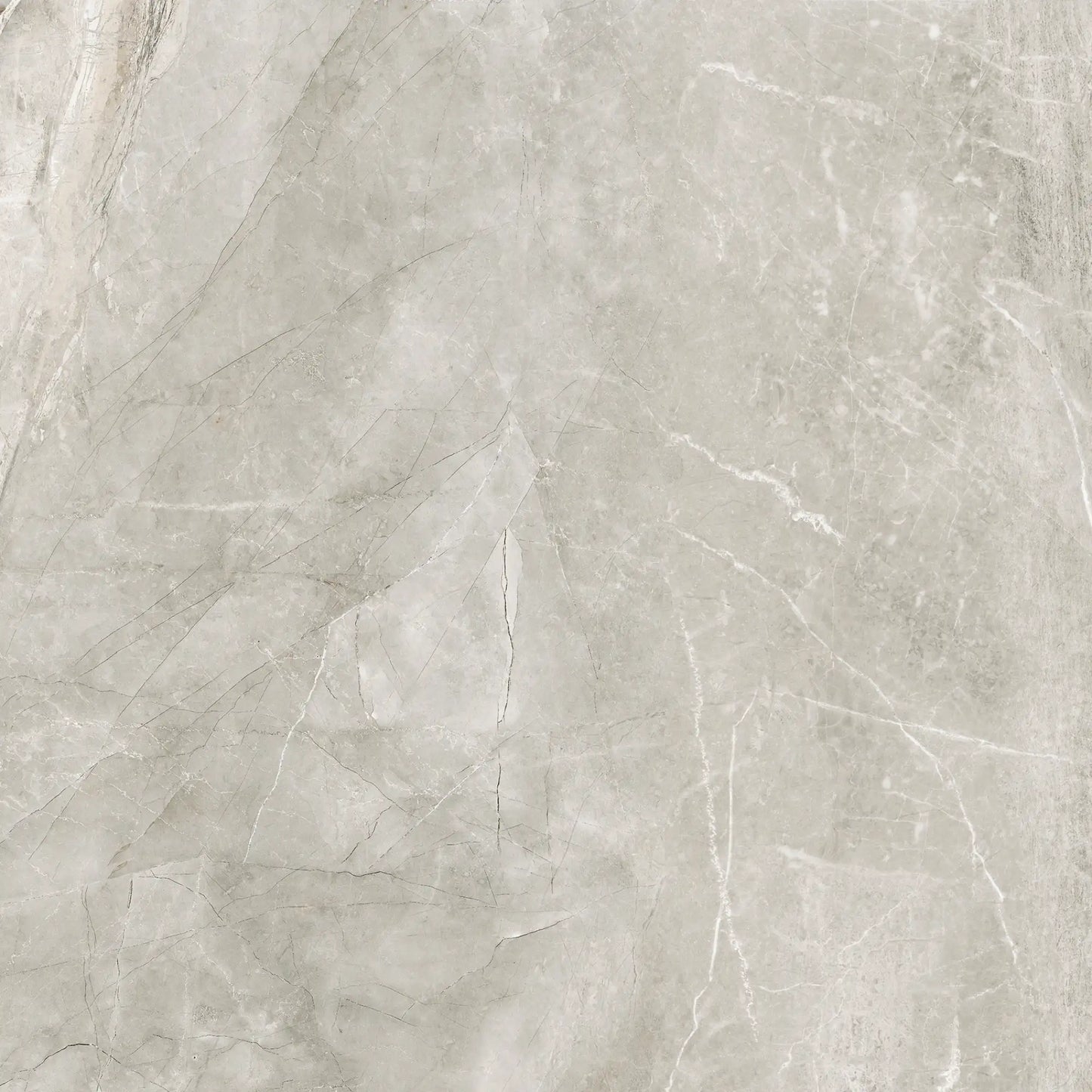 Grey marble-effect matte porcelain tile, Athena Grigio