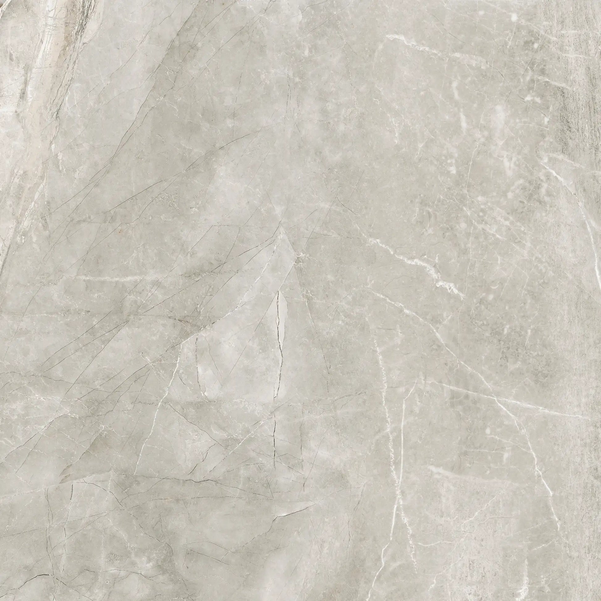 Grey marble-effect matte porcelain tile, Athena Grigio