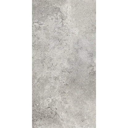 Grey stone effect reporcelain tile in rectangular format, Colosseo Grigio