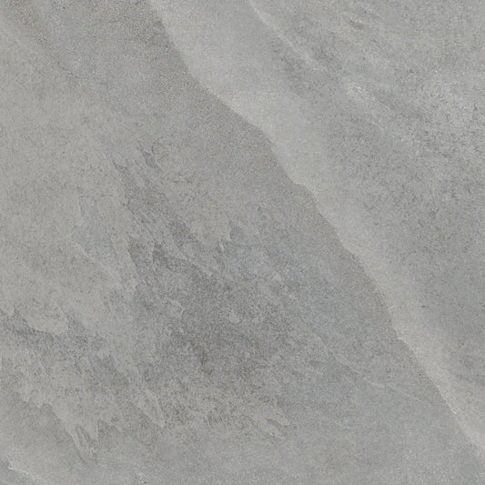 Grey stone effect porcelain tile – Slash Mid Grey