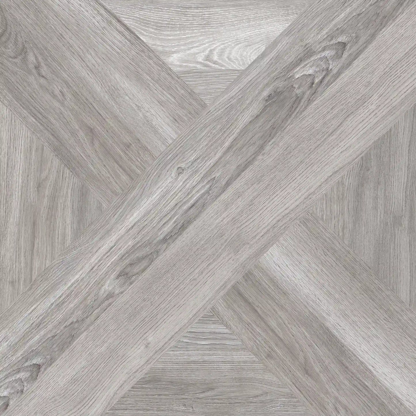 Grey wood effect porcelain tile in 60x60 format, Intarsio grigio
