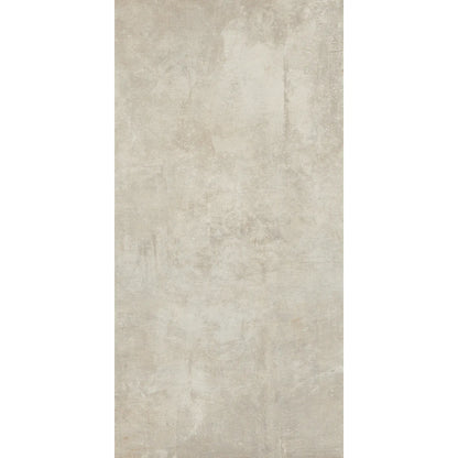 Light beige concrete-look rectangular porcelain tile with industrial finish, My S’Tile My Sand