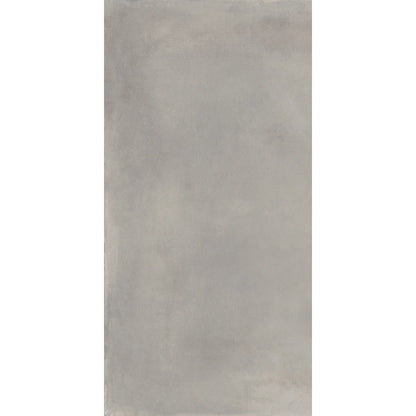 Light grey concrete effect porcelain tile, Caementum Pulvis