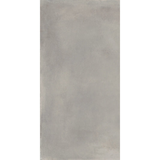 Light grey concrete effect porcelain tile, Caementum Pulvis