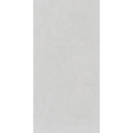 Light grey concrete-effect rectangular porcelain tile for walls and floors, le resine cenere 1.