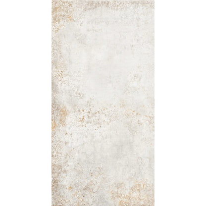 Light grey metal effect rectangular porcelain tile with refined metallic surface, Metropolitan Nichel