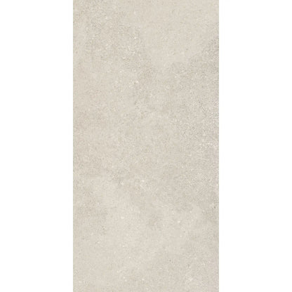 Light grey stone effect porcelain tile in rectangular format, Eterea Perla