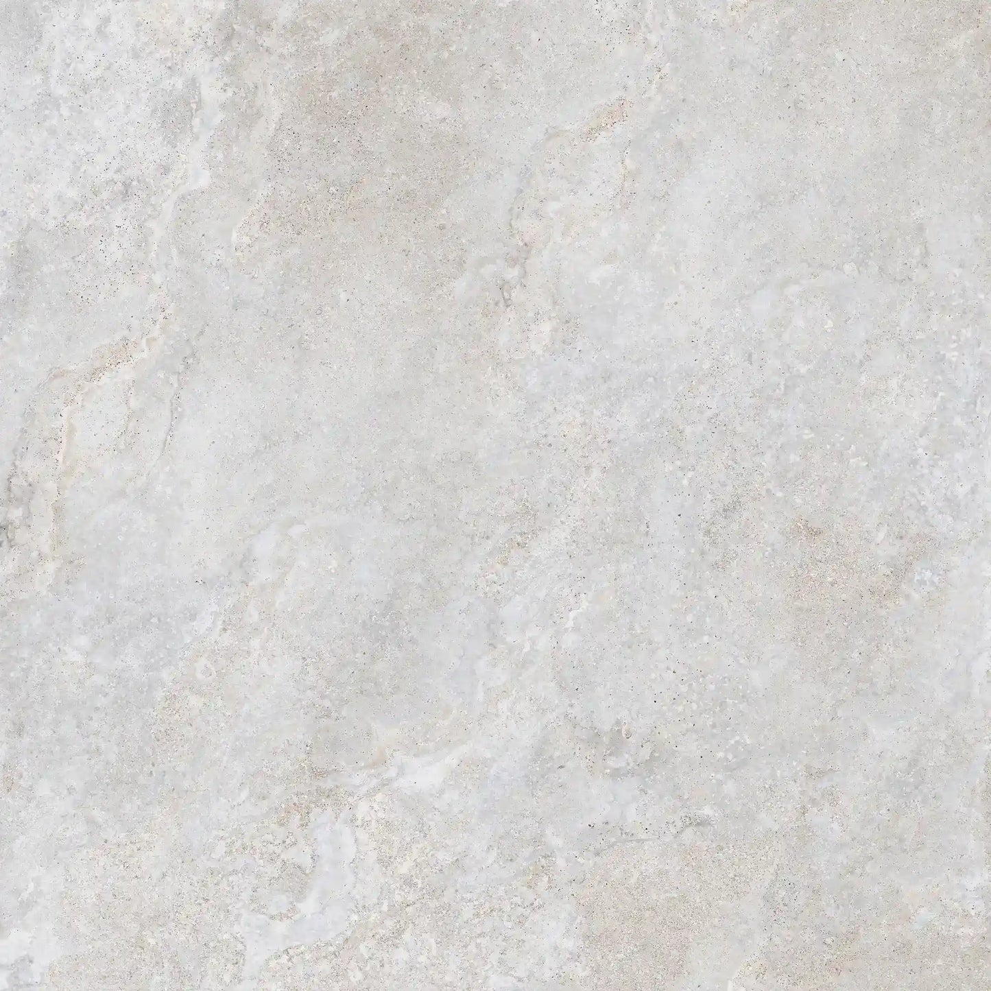 Light stone effect porcelain tile with natural veining, dolomia stone white