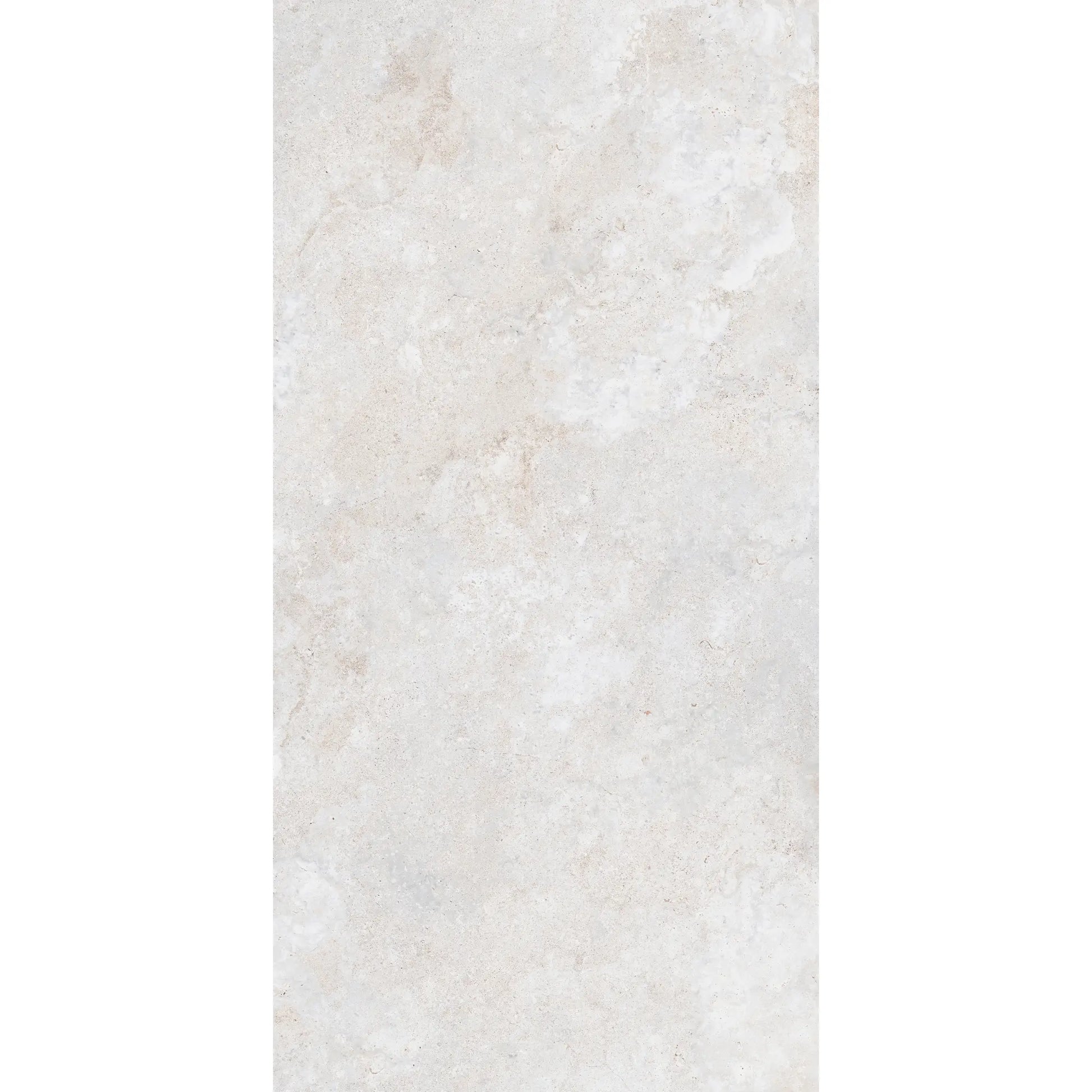 Light stone effect rectangular porcelain tile with natural veining, dolomia stone white