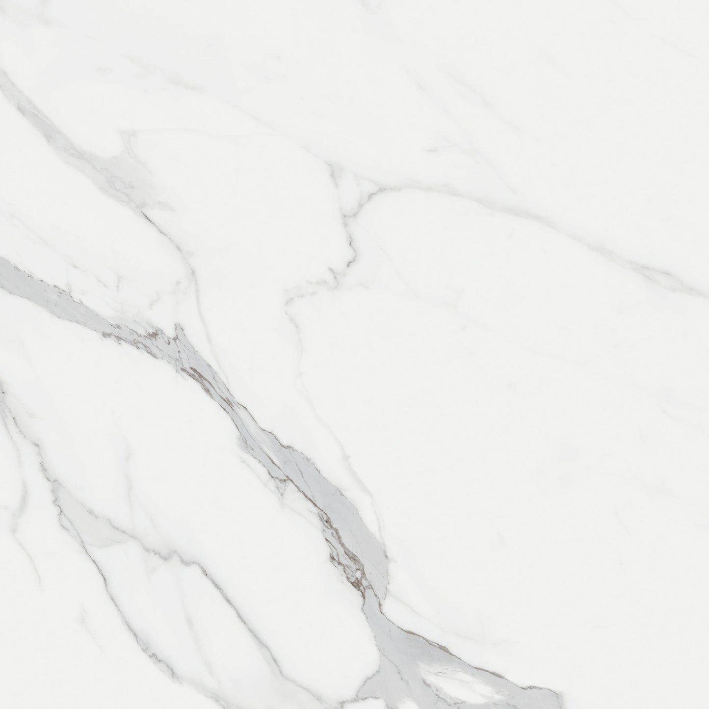 Marble-effect porcelain tile with elegant grey veining, White marble statuario