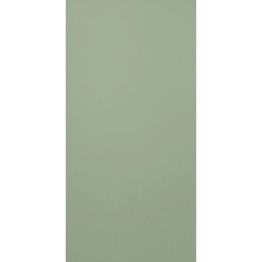 Sage green concrete effect porcelain tile with soft cement texture, Le Resine Verde