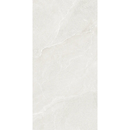 Stone effect rectangular porcelain tile in ivory finish – Cortina Stone Avorio