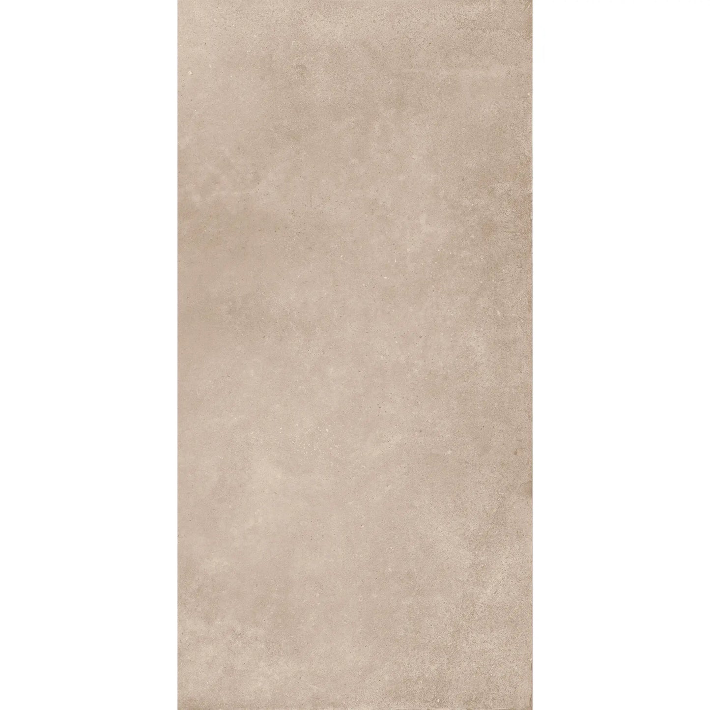 Taupe concrete-effect rectangular porcelain tile,  Continental Taupe 1.