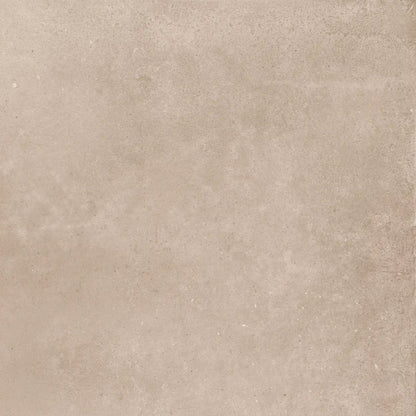 Taupe concrete-effect porcelain tile surface, Continental Taupe 1.