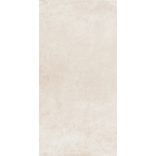 White concrete-effect porcelain tile, Continental White 1.