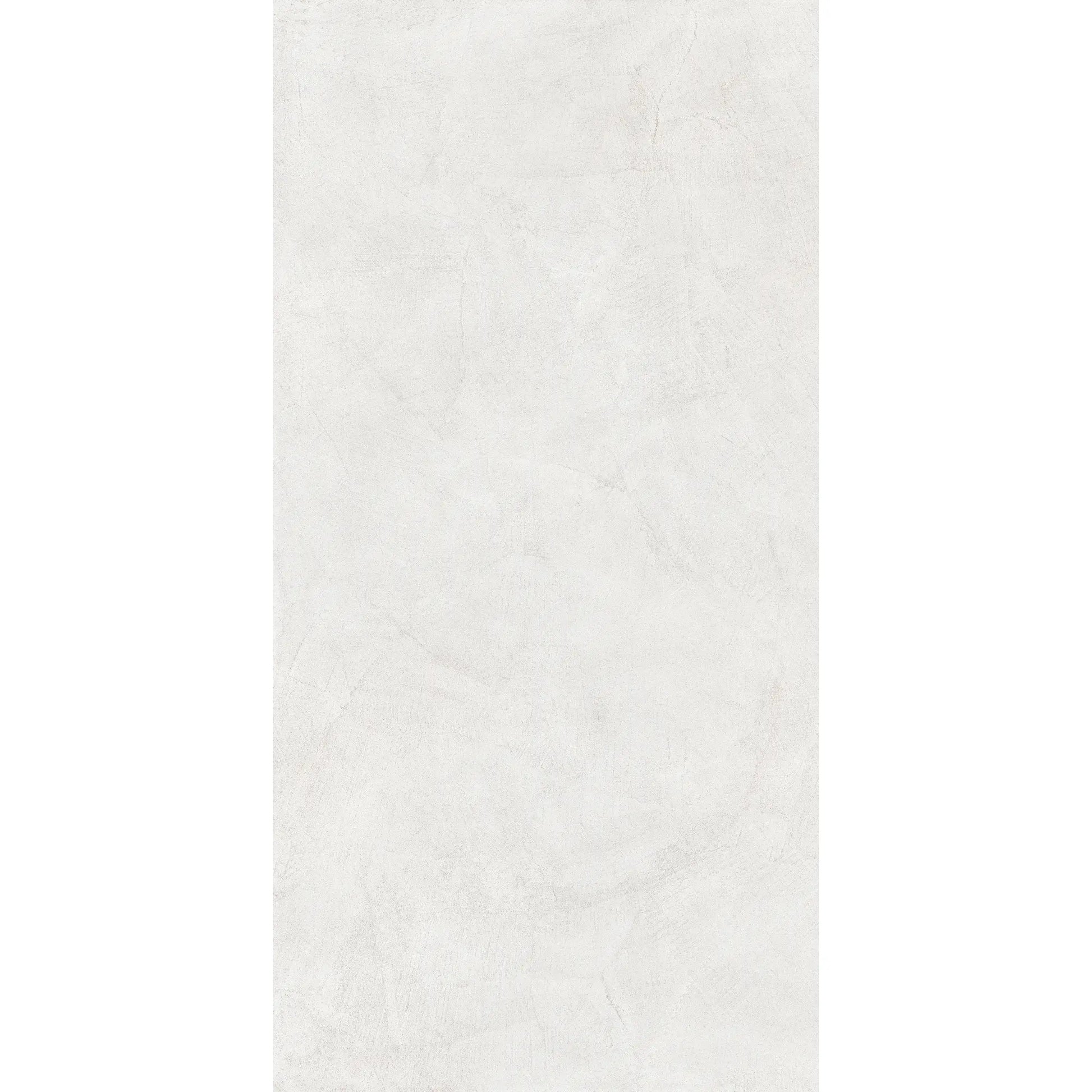 White concrete-effect rectangular porcelain tile for floors and walls, Le Resine Bianco 1.