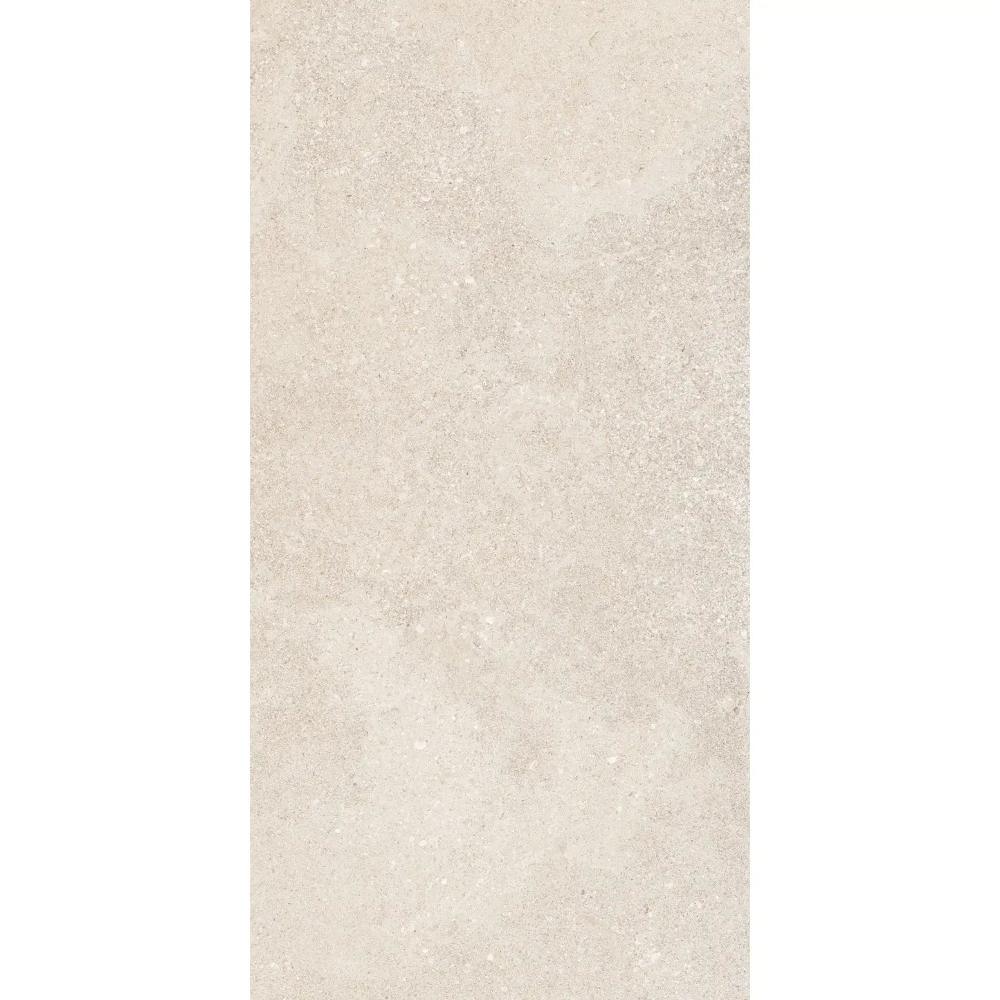 White stone effect porcelain tile in rectangular format, Eterea Avorio