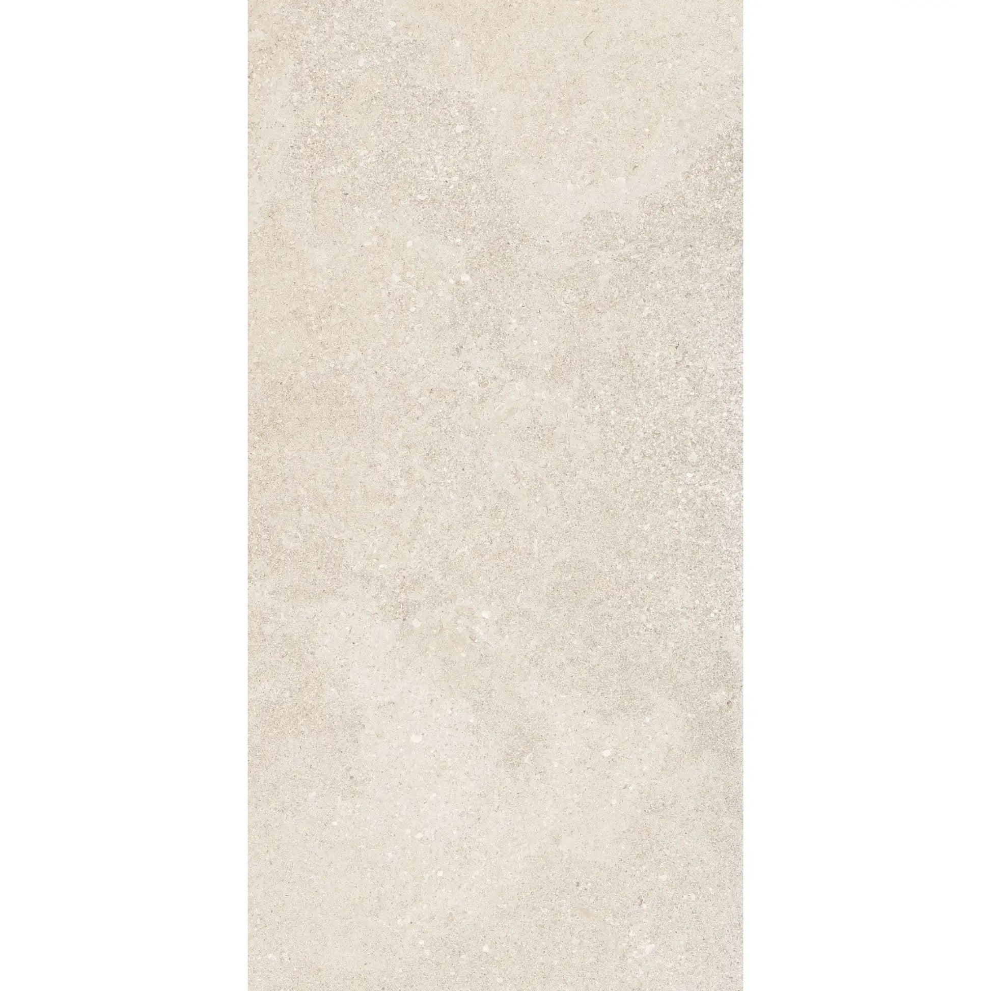 White stone effect porcelain tile in rectangular format, Eterea Avorio