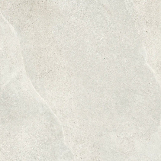 White stone effect porcelain tile – Slash Ivory