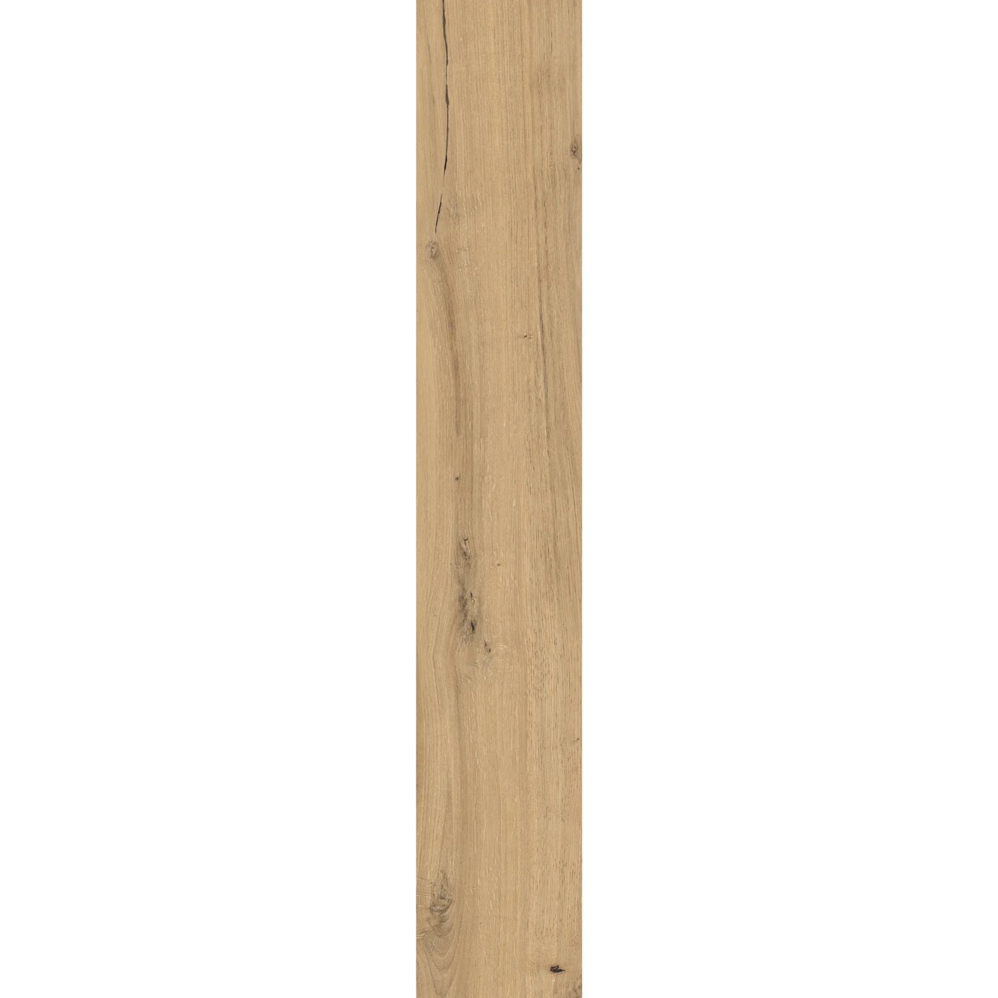 Light ash wood-effect porcelain tile plank with natural grain and subtle warm texture – Natura Frassino