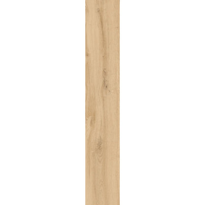 Light oak wood-effect porcelain tile plank showing natural grain and warm texture – Natura Betulla